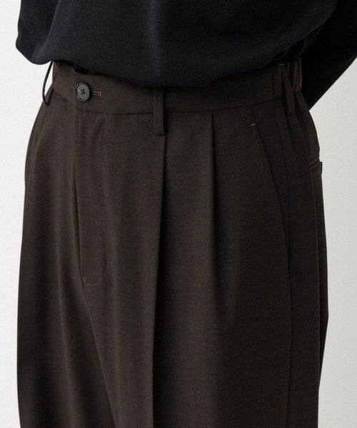 ADAM ET ROPE'（アダムエロペ）の「DELEGANT ルームスラックス（スラックス・メンズ・ブラック/ダークブラウン/カーキ・L/M/S）」の14枚目の写真