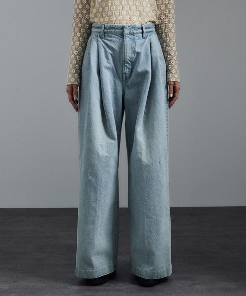 ADAM ET ROPE'(アダムエロペ)の「【J'aDoRe・店舗限定】【TANAKA(タナカ)】HAKAMA JEAN TROUSERS(デニムパンツ・レディース・ブルー系・25/26/27)」の16枚目の写真