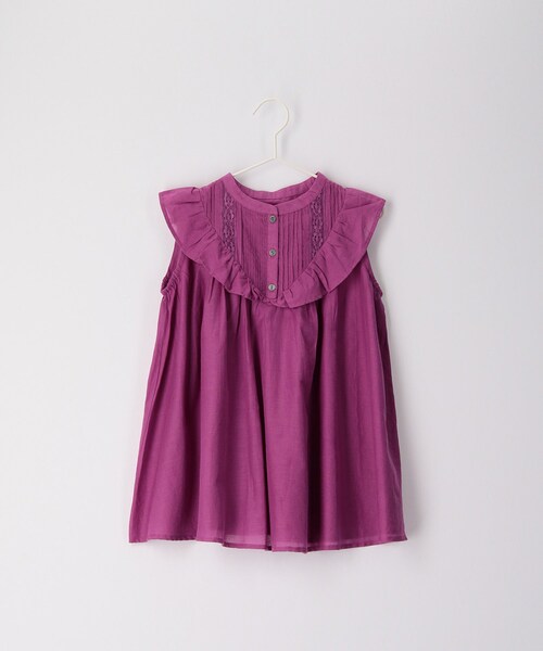 ROPE' PICNIC（ロペピクニック）の「【KIDS】リンクコーデ/INDIAフレア袖ブラウス（シャツ/ブラウス・キッズ・ブルー・120）」の13枚目の写真