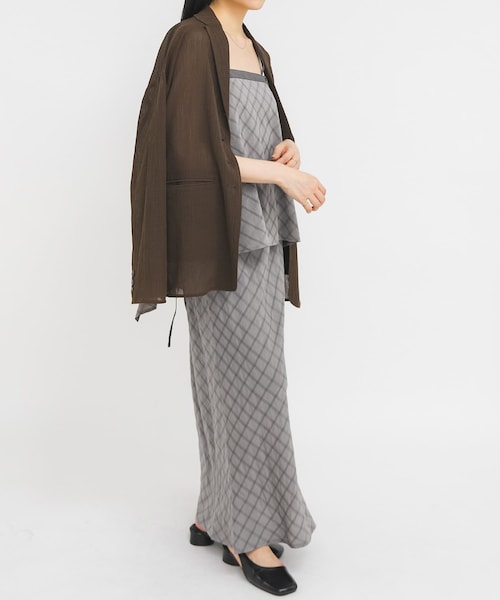 KBF（ケイビーエフ）の「マルチWAYキャミソールSETスカート（セットアップ・レディース・BLACK/GRAY/BEIGE・One）」の2枚目の写真