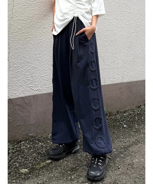 CALNAMUR（カルナムール）の「スウェットパンツ（スウェットパンツ・レディース・グレー/ピンク/ネイビー・F）」の2枚目の写真