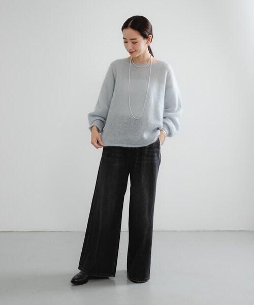 URBAN RESEARCH(アーバンリサーチ)の「ヘアリールーズニット(ニット/セーター・レディース・L.PINK/RED/L.BLUE/TOP GRAY/OFF WHITE・Free)」の21枚目の写真