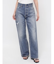 Ungrid | 【Htage】ハイウエストリペアデザインストレートデニム(その他)