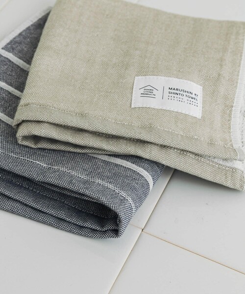 URBAN RESEARCH DOORS（アーバンリサーチドアーズ）の「DOORS LIVING PRODUCTS　ガーゼパイル ハンドタオル（タオル・メンズ・ウォームグレー/シャドウ・-）」の5枚目の写真