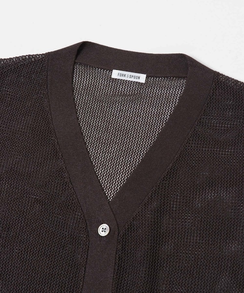 URBAN RESEARCH DOORS（アーバンリサーチドアーズ）の「FORK&SPOON　ペーパーニットカーディガン（カーディガン/ボレロ・レディース・IVORY/BROWN/BLUE・1）」の22枚目の写真