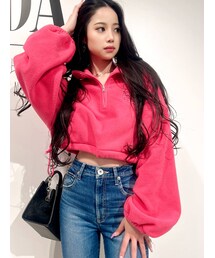 GYDA | G SQUAREフリースアノラックショートトップス(Tシャツ/カットソー)