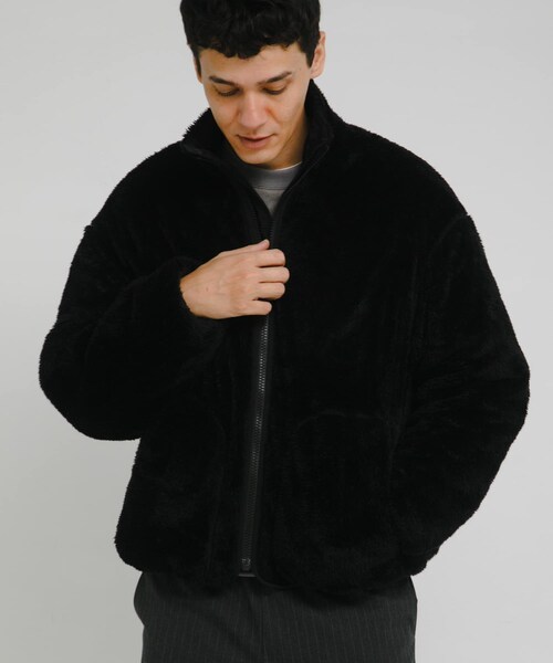 URBAN RESEARCH Sonny Label（アーバンリサーチサニーレーベル）の「リバーシブルスタンドブルゾン（ブルゾン・メンズ・ブラック/ネイビー・M/L/XL）」の4枚目の写真