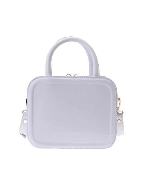 MERCURYDUO（マーキュリーデュオ）の「コードデザインソフトスクエアBAG（ハンドバッグ・レディース・ブラック/ミントグリーン/アイスブルー/オフホワイト/アイボリー・F）」の3枚目の写真