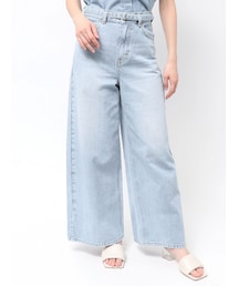 Lee | Leeハイライズセミワイドパンツ(デニムパンツ)
