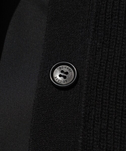 ADAM ET ROPE'(アダムエロペ)の「【RE;CODE/リコード】Knit Layered Jacket(その他アウター・レディース・ブラック・S)」の9枚目の写真