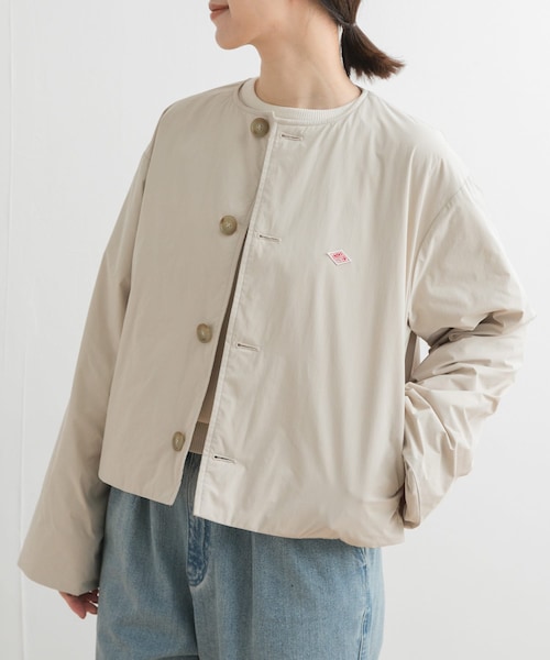DANTON　COLLARLESS JACKET