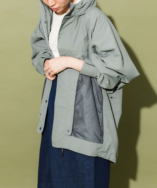 EKAL（エカル）の「別注ナイロンメッシュブルゾン（ブルゾン・レディース・BEIGE/F GREY・S/M）」の8枚目の写真