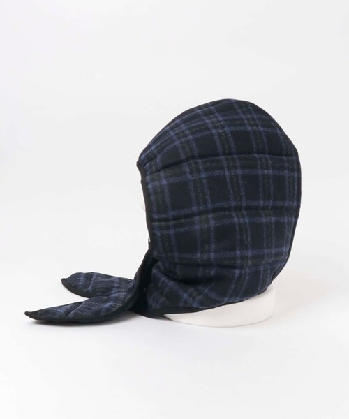 THE GOODLAND MARKET（ザグッドランドマーケット）の「SREU　ウールキルティングフード（ニットキャップ/ビーニー・レディース・BROWN/NAVY・FREE）」の12枚目の写真