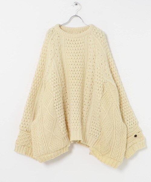 THE GOODLAND MARKET（ザグッドランドマーケット）の「77circa　make wide fisherman sweater（ニット/セーター・レディース・off1/off2/off3・one）」の5枚目の写真