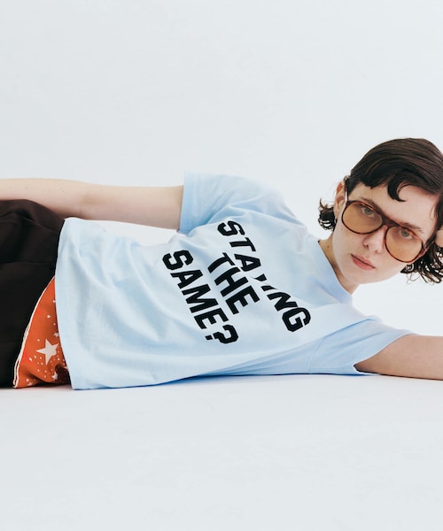 URBAN RESEARCH(アーバンリサーチ)の「Teya Flock Letter T-shirts(Tシャツ/カットソー・レディース・SAX/RED/BROWN・S/L)」の14枚目の写真