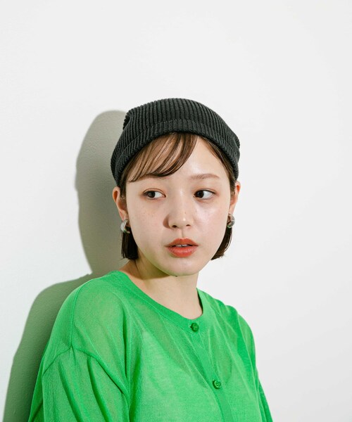 KBF(ケイビーエフ)の「サマーニットビーニー(ニットキャップ/ビーニー・レディース・CHARCOAL/IVORY・one)」の11枚目の写真
