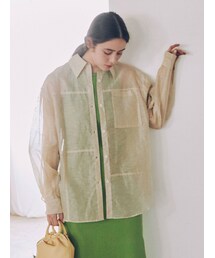 Ungrid | ステッチデザインシアーシャツ(シャツ/ブラウス)