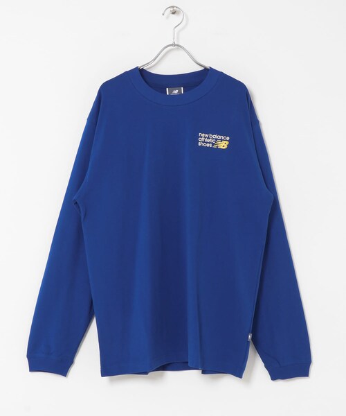 URBAN RESEARCH Sonny Label（アーバンリサーチサニーレーベル）の「NEW BALANCE　プレミアムロゴロングスリーブ（Tシャツ/カットソー・メンズ・ブルー/パーマフロスト・M/L/XL）」の3枚目の写真