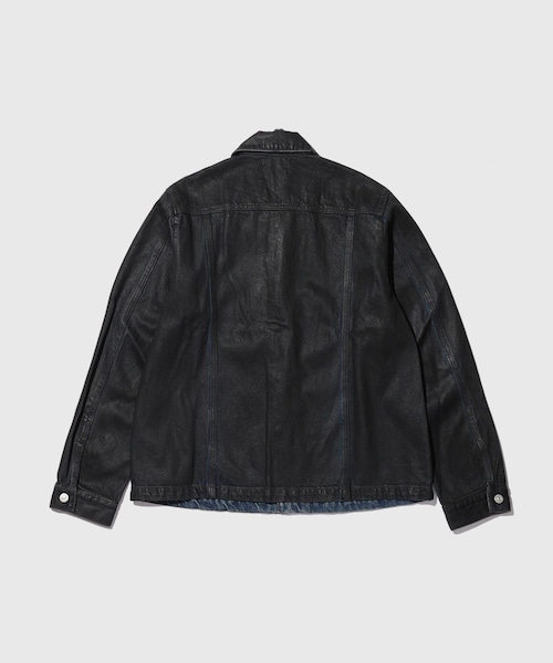 ADAM ET ROPE'(アダムエロペ)の「【CODA/コーダ】WAXED OFFSET DENIM TIERED JACKET(デニムジャケット・メンズ・ネイビー系・0/1/2)」の14枚目の写真