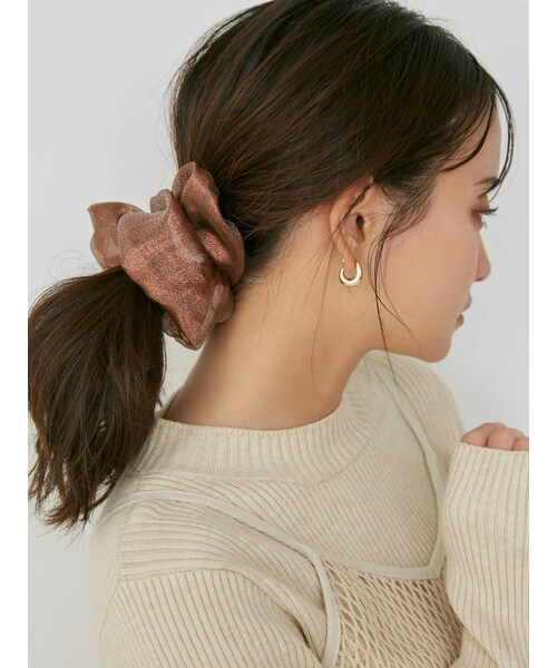 RESEXXY（リゼクシー）の「シャイニーグロスシュシュ（シュシュ・レディース・ブラック/ピンク/ブラウン・F）」の8枚目の写真