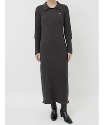 lagunamoon POLO BCS コラボ　ワンピース　ブラウン　M lagunamoon POLO BCS コラボ ワンピース ブラウン M