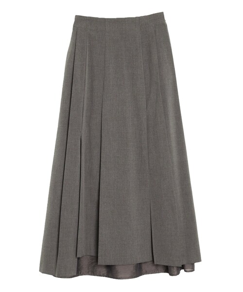 ELENDEEK（エレンディーク）の「SLIT PLEATS SK（スカート・レディース・オフホワイト/グレー・01/02）」の7枚目の写真