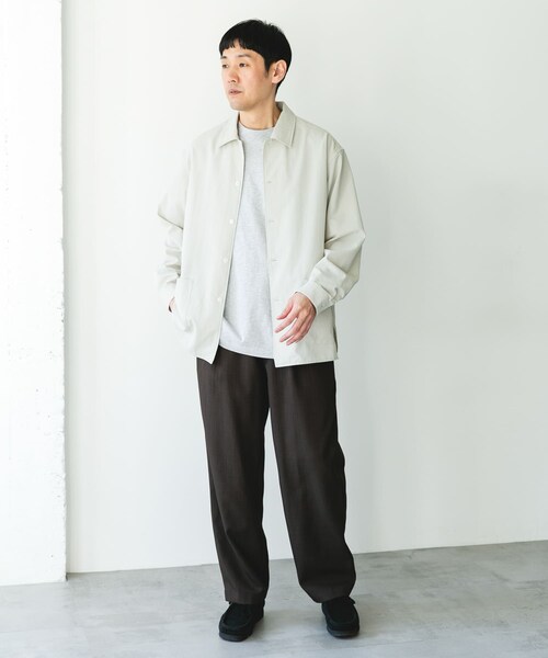 URBAN RESEARCH DOORS（アーバンリサーチドアーズ）の「『イージーケア/速乾/UVカット』クイックドライロングスリーブシャツカバーオール（カバーオール・メンズ・CHALK/YELLOW/BLUEGREEN/NAVY・M/L）」の12枚目の写真