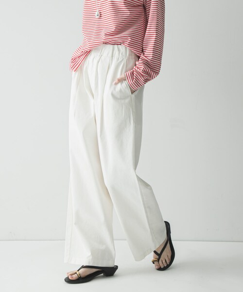 URBAN RESEARCH（アーバンリサーチ）の「『3サイズ展開』チノイージーパンツ（その他パンツ・レディース・OFF WHITE/NAVY/LT PINK・36/38/40）」の4枚目の写真
