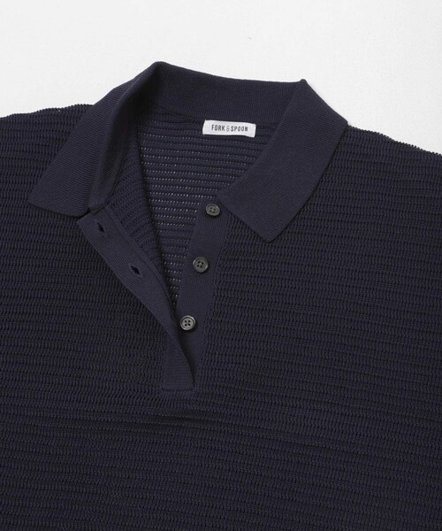 URBAN RESEARCH DOORS(アーバンリサーチドアーズ)の「FORK&SPOON 透かし編みニットポロ(ポロシャツ・レディース・IVORY/NAVY/ORANGERED・1)」の21枚目の写真