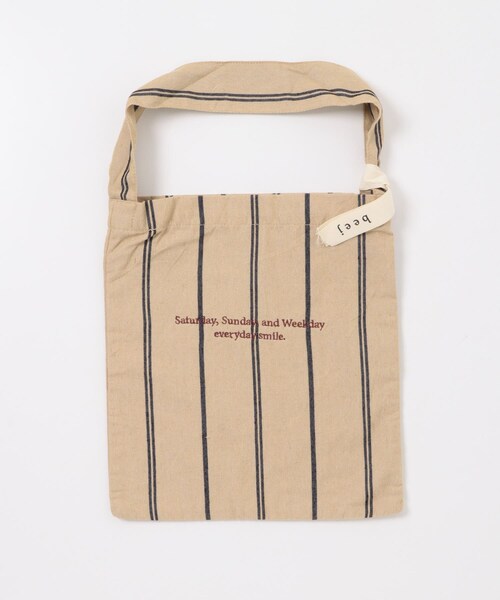 URBAN RESEARCH DOORS（アーバンリサーチドアーズ）の「『別注』beej×DOORS　ロゴエコバッグ（トートバッグ・レディース・BROWN/BEIGE・one）」の11枚目の写真