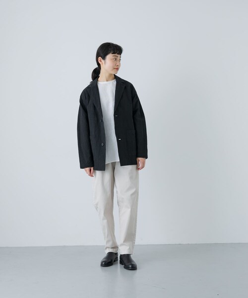 かぐれ（カグレ）の「『ユニセックス』Tailored jacket（テーラードジャケット・レディース・BEIGE/BLACK/MOCHA・1/2）」の9枚目の写真