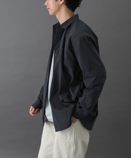 URBAN RESEARCH DOORS(アーバンリサーチドアーズ)の「FORK&SPOON CAVEタイプライタープランサーシャツ(シャツ/ブラウス・メンズ・DKCHARCOAL/BROWN・4/5)」の6枚目の写真