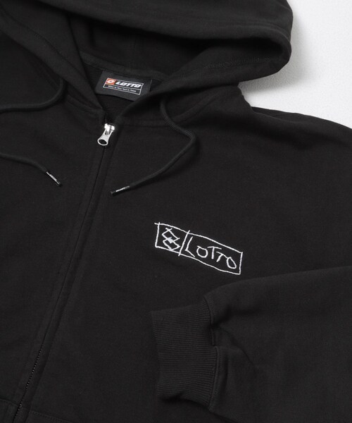 URBAN RESEARCH（アーバンリサーチ）の「LOTTO　itteki LOGO ZIP HOODIE（パーカー・メンズ・BLACK/GRAY・M/L/XL/XXL）」の5枚目の写真