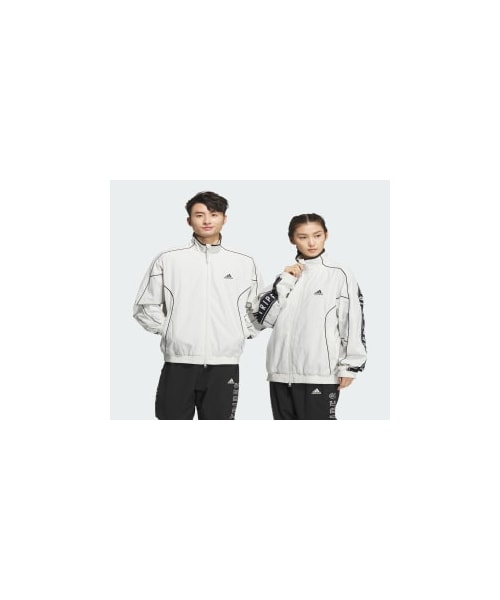 adidas（アディダス）の「ワーディング ルーズフィット シワ加工 ナイロンウーブン 起毛トリコット 裏地付きジャケット（ジェンダーニュートラル）（トップス・メンズ・パープル/ブラック/グレー・J/S/J/M/J/L/J/XL/J/2XL/J/3XL/S/M/L/XL/2XL/3XL/J/XS/3XS/2XS/XS/4XL/5XL/6XL/J/4XL/J/5XL）」の20枚目の写真