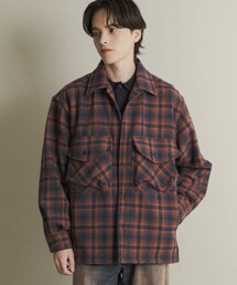 SENSE OF PLACE by URBAN RESEARCH | ヘビーネルチェックシャツジャケット(テーラードジャケット)