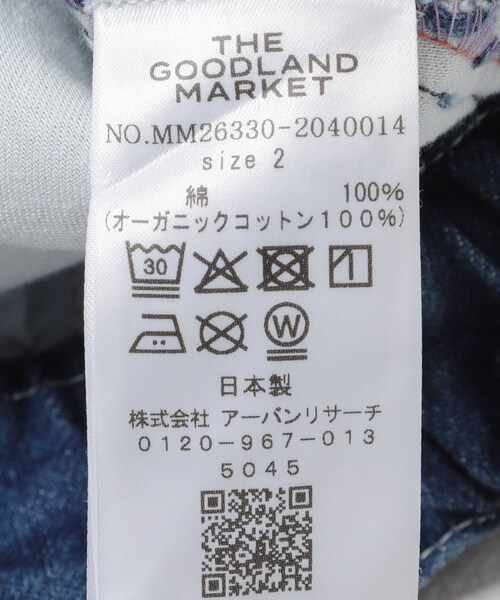 THE GOODLAND MARKET(ザグッドランドマーケット)の「cwtch ORGANIC DENIM WIDEPANTS V(デニムパンツ・レディース・V WASH・1/2)」の9枚目の写真