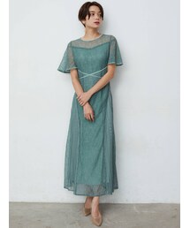 LAGUNAMOON | LADYウエストクロスナローレースワンピース(ドレス)