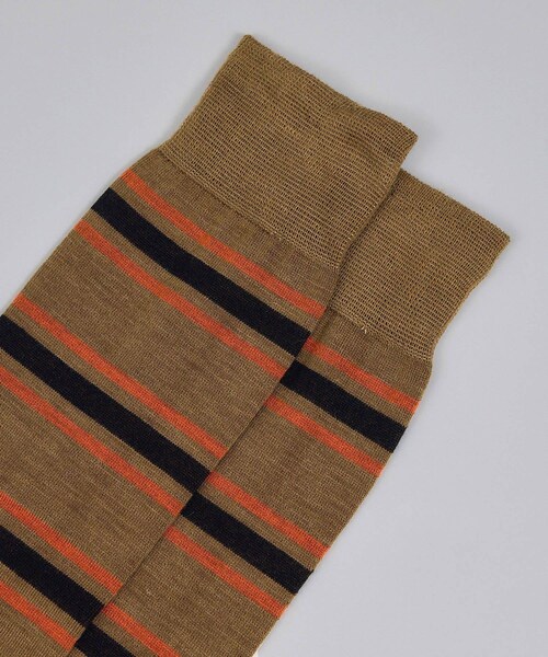 ADAM ET ROPE'(アダムエロペ)の「【CONLEAD(コンリード)】Border line Long / ボーダーソックス(ソックス/靴下・レディース・ブラック系/キャメル系/ワイン系・F)」の20枚目の写真