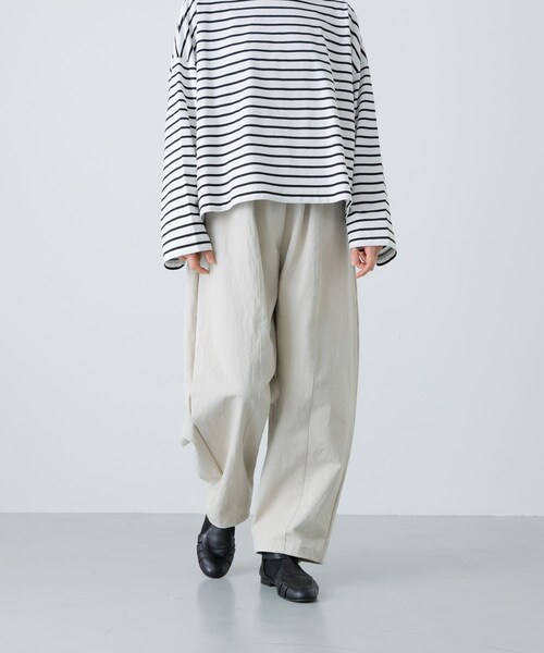 かぐれ（カグレ）の「ボリュームパンツ（その他パンツ・レディース・IVORY/BLACK・FREE）」の5枚目の写真