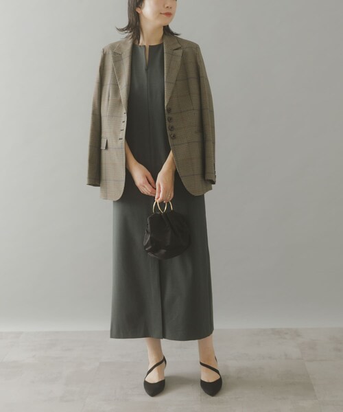 URBAN RESEARCH ROSSO（アーバンリサーチロッソ）の「...&DEAR 2wayバックリボンワンピース（ワンピース・レディース・GRAY/BLACK・FREE）」の15枚目の写真