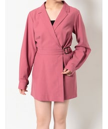 EVRIS | ロングスリーブシャツコンビネゾン(ワンピース)