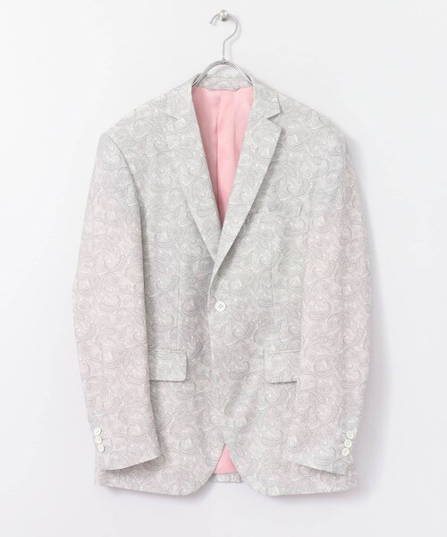 URBAN RESEARCH(アーバンリサーチ)の「MEHRABIAN55 by URBAN RESEARCH ペーズリーパターンノッチドジャケット(テーラードジャケット・メンズ・OFF/BEIGE/NAVY・44/46/48)」の14枚目の写真