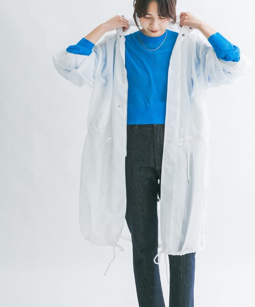 KBF（ケイビーエフ）の「ナイロンモッズコート（モッズコート・レディース・OFF/D.KHAKI・one）」の6枚目の写真