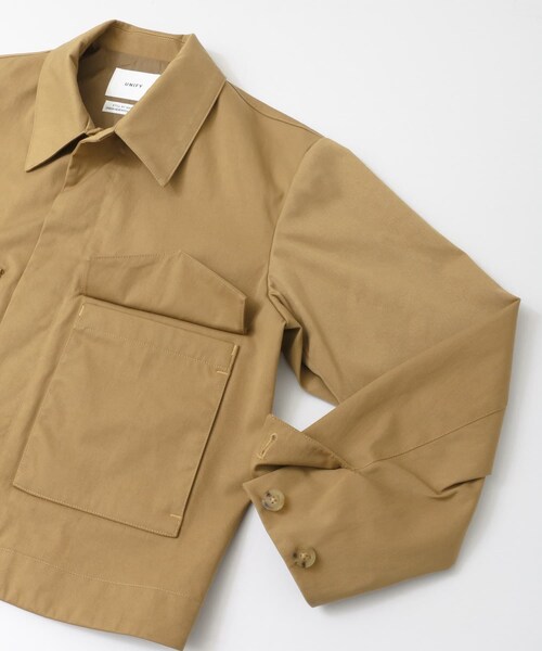 URBAN RESEARCH DOORS(アーバンリサーチドアーズ)の「UNIFY Nylon Short Jacket∴(テーラードジャケット・レディース・BLACK/BEIGE・one)」の7枚目の写真