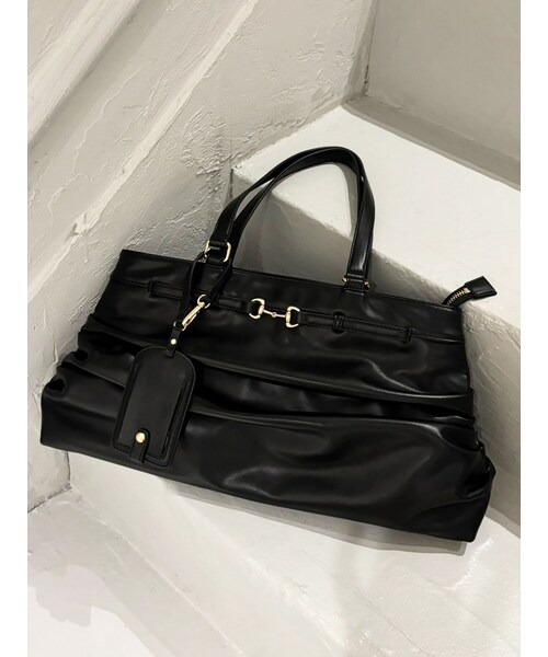 RESEXXY（リゼクシー）の「ビットポイントビッグシルエットバッグ（ハンドバッグ・レディース・アイボリー/ブラック/ピンク・F）」の10枚目の写真