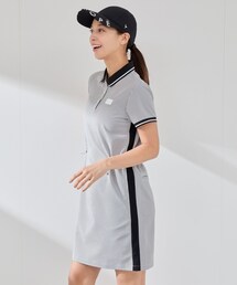 JUN&ROPE' | 【撥水】【ストレッチ】シアサッカードロストポロワンピース(ワンピース)