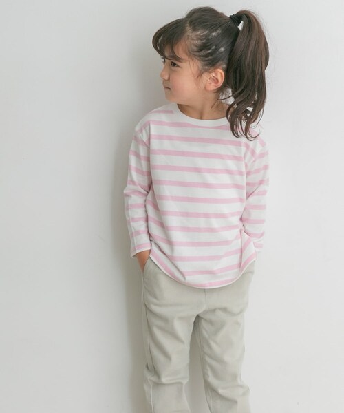 URBAN RESEARCH DOORS(アーバンリサーチドアーズ)の「『親子リンク』ボーダーワイドプルオーバー(KIDS)(その他トップス・キッズ・NVY/PINK/BLUE・105/120/135/150)」の14枚目の写真