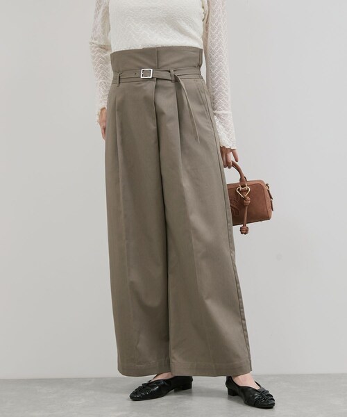 VIS（ビス）の「【洗える】2WAYラップデザインパンツ（その他パンツ・レディース・ブラック/カーキ系・M/S）」の10枚目の写真