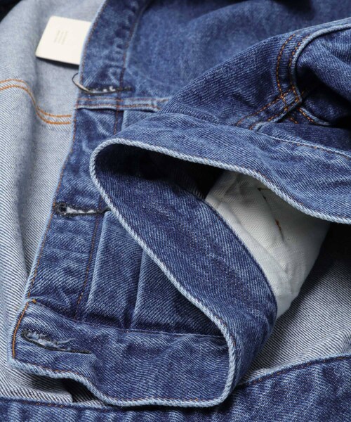 URBAN RESEARCH（アーバンリサーチ）の「KURO　POWER SHOULDER DENIM JACKET（デニムジャケット・レディース・INDIGO・1）」の8枚目の写真