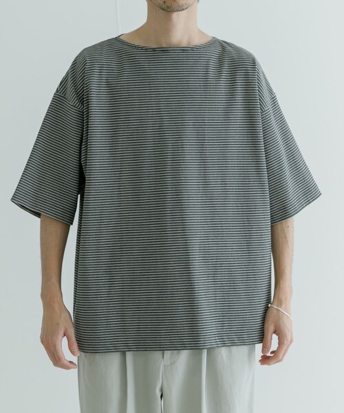 URBAN RESEARCH（アーバンリサーチ）の「YLEVE　OPEN END COTTON T-SHIRTS（Tシャツ/カットソー・メンズ・011 BORDER・4/5）」の15枚目の写真